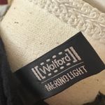 WOLFORD Wool Pleated Long Sleeve High Neck Top Size Small Black Photo 2