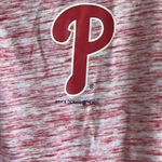 Philadelphia Phillies New Era Red Space Dye Jersey 3/4 Raglan Sleeve Henley Tee Size 2X Photo 1