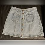 Brandy Melville denim mini skirt women’s size 27 100% cotton Photo 4