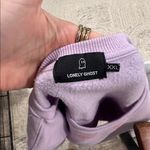 Lonely Ghost  Light Purple Crew Neck Sweater Photo 3