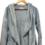 UGG Women's Hooded Short Robe Blue Green Small Pockets Comfort Warm Mom Photo 1