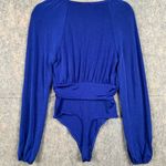 Free People Womens Sz S Intimately In Your Arms Bodysuit Electric Indigo Blue Photo 4