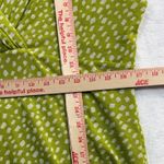 Josephine Chaus  L Lime Green Top Sleeveless Abstract Polka Dot Office Artsy Y2K Photo 6