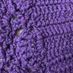 Womens Purple Crochet Handmade Festival Boho Gypsy Outdoor Crop Top One Size Photo 6