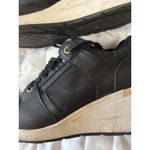 ALDO  Black with Sparkly inserts‎ Wedge Sneakers Women's Size 11 Photo 4