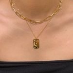 Thick chain necklace gold necklace gold choker gold necklace gold chain necklace Photo 3