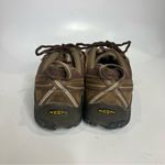 Keen  brown leather targhee lace up shoes low top hiking work shoes womens size 7 Photo 3