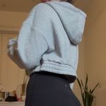Alphalete Cropped Grey Hoodie Photo 2