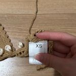 Crochet seashell bikini top size xs Tan Photo 2