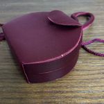 La Regale Mini Clutch Crossbody Cocktail Evening Purse Art Deco Style 5” Purple Photo 3