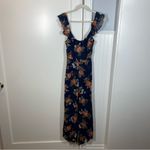 Reformation  Miri Jumpsuit Floral Ruffle Wide Leg Crop Cut Out size‎ 4 viscose Photo 1