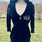 COOGI Velour Embroidered Hoodie Zip Front Photo 0