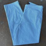 Hilary Radley blue and white striped capri pants size small Photo 2