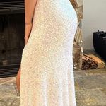 JC Penny Sparkly Prom Dress Iridescent Photo 0