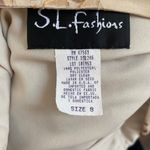 Vintage Cream Tan Floral Flower Mermaid Fairy Maxi Dress Made in USA M / 8 Photo 7