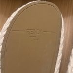 Fendi  Cream Rope Slide Sandals Photo 4