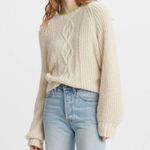 Levi's NWT Levi’s AVA CABLE Knit SWEATER Alpaca Wool Blend Photo 2