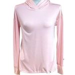 Nine West  Active Long Sleeve Hooded Top Thumb Holes Light Pink Small Photo 0