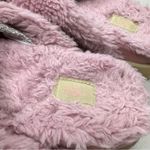 UGG  Pink Fuzz Sugar Cross Slide Sandals Womens 10 Casual Summer Platform Shoes Photo 7