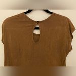 Vivace Brown Sleeveless Suede Western Cinched Waist Top Women’s Sz Photo 4