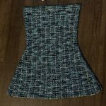 ZARA NWT BLUE AND WHITE TWEED KNIT TOP Photo 12