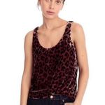 J.Crew Always Leopard Animal Print Velvet Tank Top J4954 Sleeveless Shirt Size 4 Photo 0