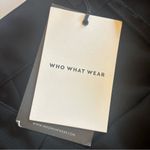 Who What Wear  Women’s Plus Size Black Midi Skirt with Lace Up Front Size 16 NWT Photo 9