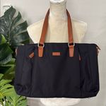 NWOT nylon travel bag with carry on slide in Black Photo 0