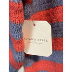 Altar'd State Cropped Sweater Women's Size S Blue Orange Striped Crew Neck NWT Photo 7