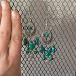 Myra Bag Blue and Silver Boho Earrings Photo 3