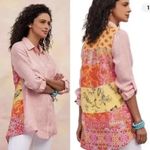 Soft Surroundings Eden Island Mixed Media top Tunic Linen large Photo 11