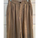 Reformation Women Sz 0 Wide Leg Mason Pants Khaki Career Office Closet Staple Photo 1