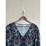 J.Jill  Floral Pleated Tunic Blouse Top Lenzing Ecovero Womans 3X Photo 5