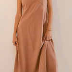 Free People  Emmers Linen Midi Dress Tuscany Photo 0