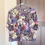 Nike  Women’s Femme Short Sleeve Floral Cropped Graphic Crew Neck Tee Size 1X Photo 0
