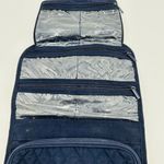 Vera Bradley Toiletry Bag Cosmetic Organizer Travel Hanging Folding Case Navy Photo 3