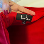 Lulus  Red Cutout Back Sleeveless Bodycon Mini Dress Women Small Holiday Festive Photo 4