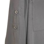 EXPRESS  Portfolio Shirt Dress Size Small Black Lined Womens Roll‎ Tab Sleeves Photo 5