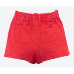 Skies Are Blue  Red Paper bag Shorts Size Large Button Fly High Waisted Summer Photo 1