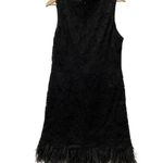 Nicole Miller  "Party Fringe Dress" in black Photo 3