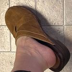 Skechers Women's Wooden Clog Platform Brown Suede Leather Slip On US 8 Photo 12