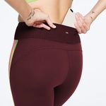 PINK - Victoria's Secret Pink by Victoria’s Secret Stripe Leg Ultimate High Rise Leggings  Maroon Neon‎ Photo 8