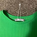 ZARA green baby tee Size M Photo 1