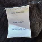 st. john's bay St. John’s Bay Black Ribbed Relaxed Fit Long Sleeve Pullover Sweater Photo 6