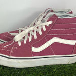Vans  Skateboard Hi Top Sneakers Suede Burgundy Red Shoe Women size 7 Photo 0
