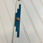 Justin Leather Belt White Blue Red Silver Cabochons Sz 26 Photo 5