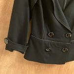 Cache  black three quarter sleeve blazer woman’s size small Photo 3