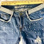 Machine Jeans Size 3 Inseam 30 Inches Glass Mirrors Blue Photo 3