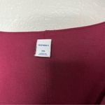 Old Navy burgundy wine red v-neck long sleeve Knee Length Casual dress xxl Photo 4