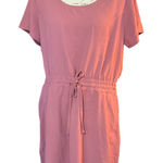 32 Degrees Heat 32 Degrees Cool Pink Round Neck Elastic Waist Dress Small NWOT Photo 0